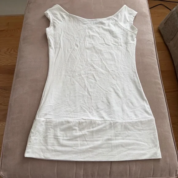 Costa Blanca White Cap Sleeve Top - size medium - Picture 3 of 4